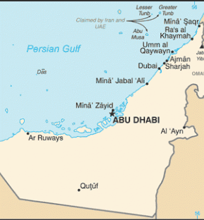 Spojené arabské emiráty map