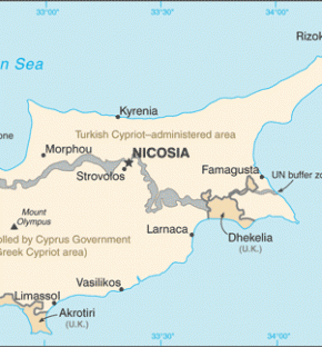 Kypr map